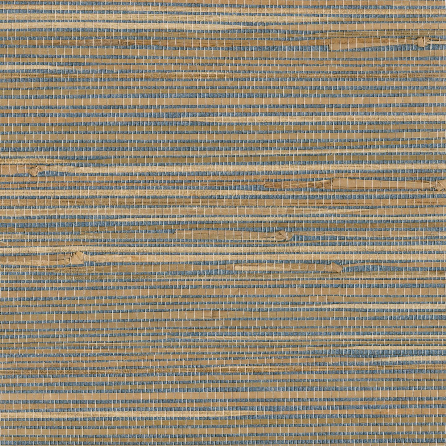 Kenneth James Jissai Mariner Blue Grasscloth Wallpaper, 36-in by 24-ft