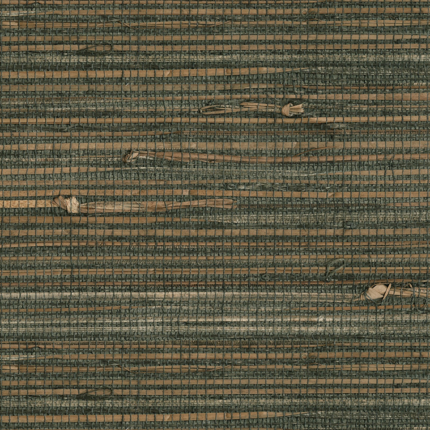 Kenneth James Reju Charcoal Grasscloth Wallpaper, 36-in by 24-ft