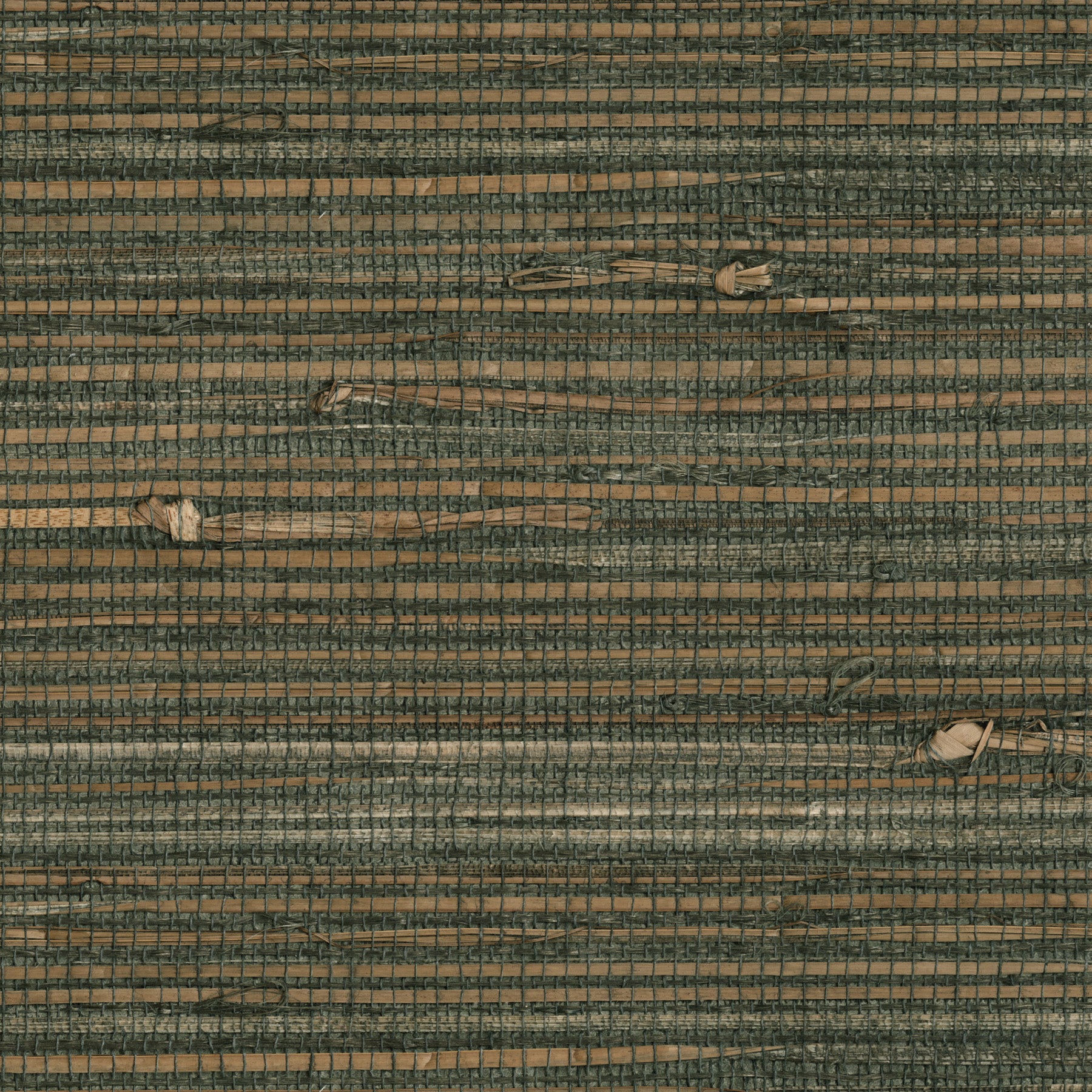 Kenneth James Reju Charcoal Grasscloth Wallpaper, 36-in by 24-ft