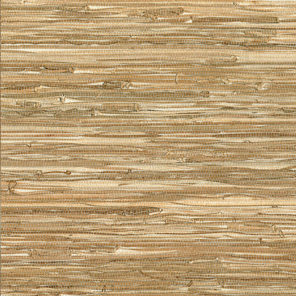 Kenneth James Meho Neutral Grasscloth Wallpaper, 36-in by 24-ft