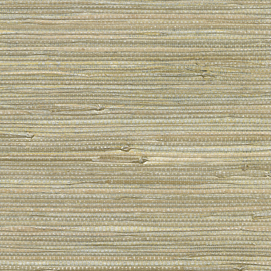 Kenneth James Iriga Platinum Grasscloth Wallpaper, 36-in by 24-ft