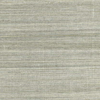 Kenneth James Nathan Silver Grasscloth Wallpaper, 36-in by 24-ft