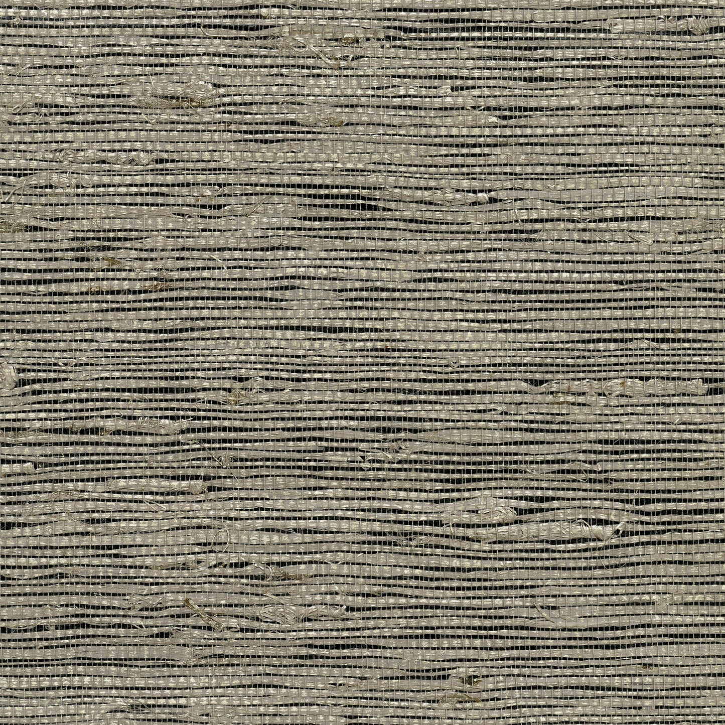 Kenneth James Yangtze Taupe Grasscloth Wallpaper, 36-in by 24-ft