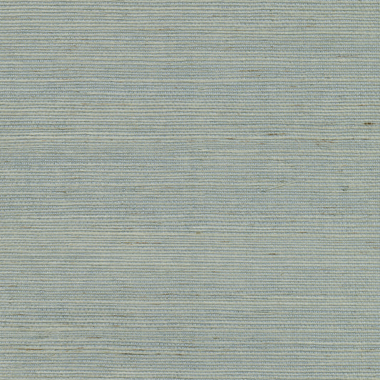 Kenneth James Zhejiang Aquamarine Grasscloth Wallpaper, 36-in by 24-ft