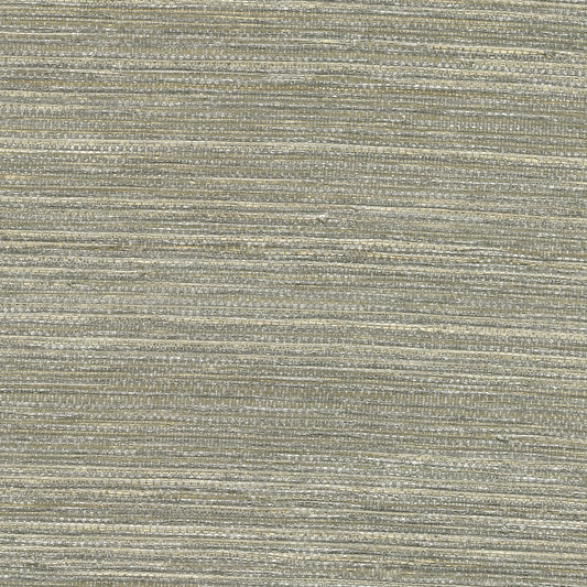 Kenneth James Liaohe Silver Grasscloth Wallpaper, 36-in by 24-ft