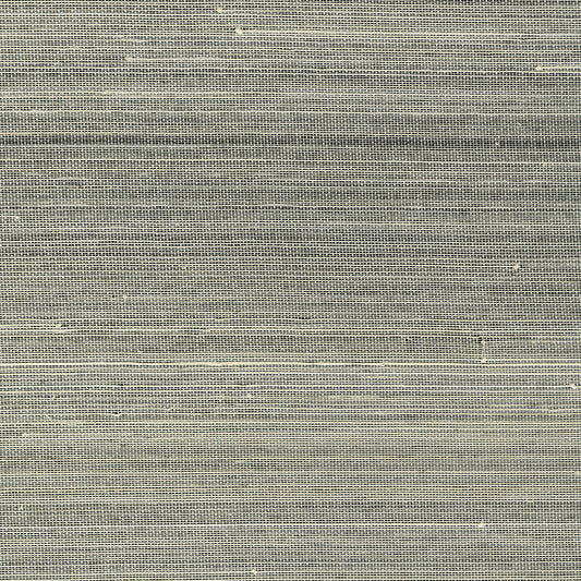 Kenneth James Hexi Grey Grasscloth Wallpaper, 36-in by 24-ft