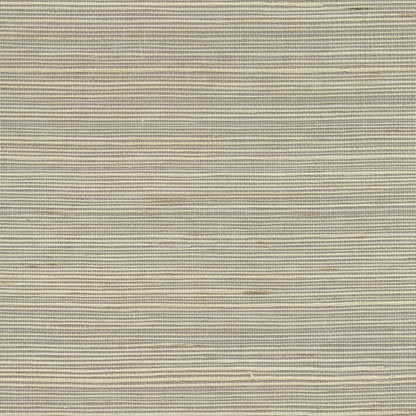 Kenneth James Quing Taupe Sisal Grasscloth Wallpaper, 36-in by 24-ft