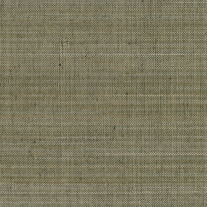 Kenneth James Nanking Brown Abaca Grasscloth Wallpaper, 36-in by 24-ft