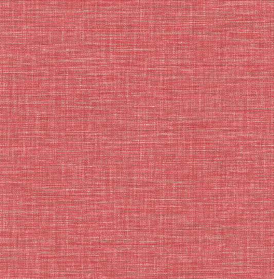 A-Street Prints Exhale Coral Faux Grasscloth Wallpaper, 20.5-in by 33-ft