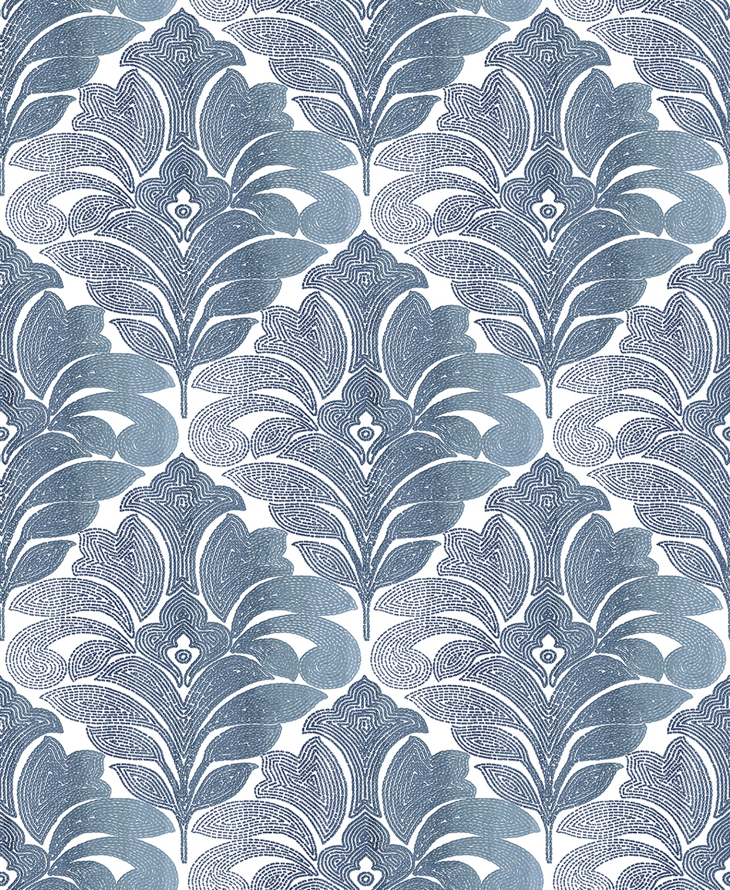 A-Street Prints Balangan Navy Damask Wallpaper, 20.5-in by 33-ft