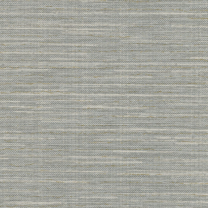 Warner Textures Bay Ridge Grey Faux Grasscloth Wallpaper, 27-in by 27-ft