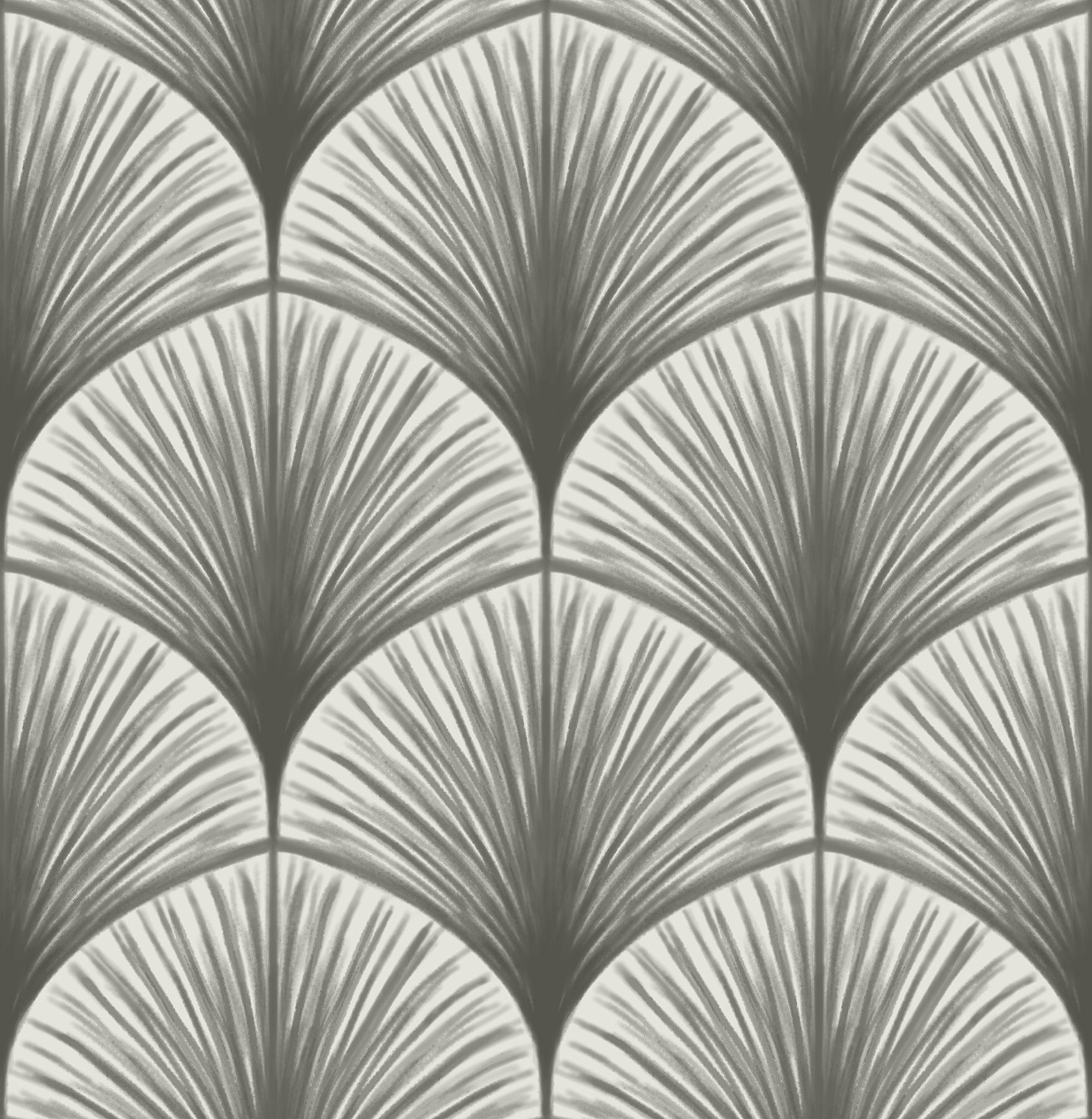 A-Street Prints Dusk Grey Frond Wallpaper, 20.5-in by 33-ft