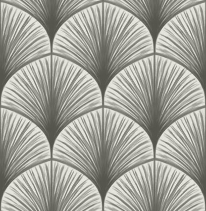 A-Street Prints Dusk Grey Frond Wallpaper, 20.5-in by 33-ft