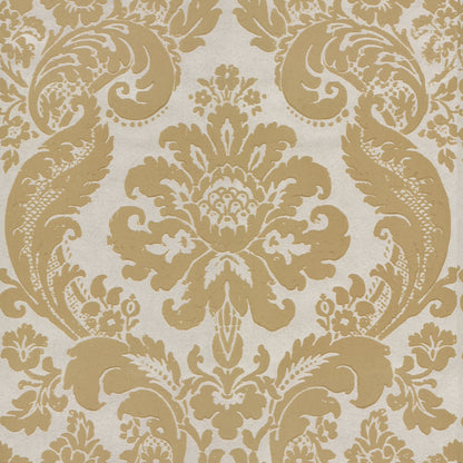 A-Street Prints Shadow Khaki Flocked Damask Wallpaper, 20.5-in by 33-ft