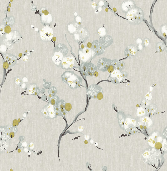 A-Street Prints Bliss Blue Blossom Wallpaper, 20.5-in by 33-ft