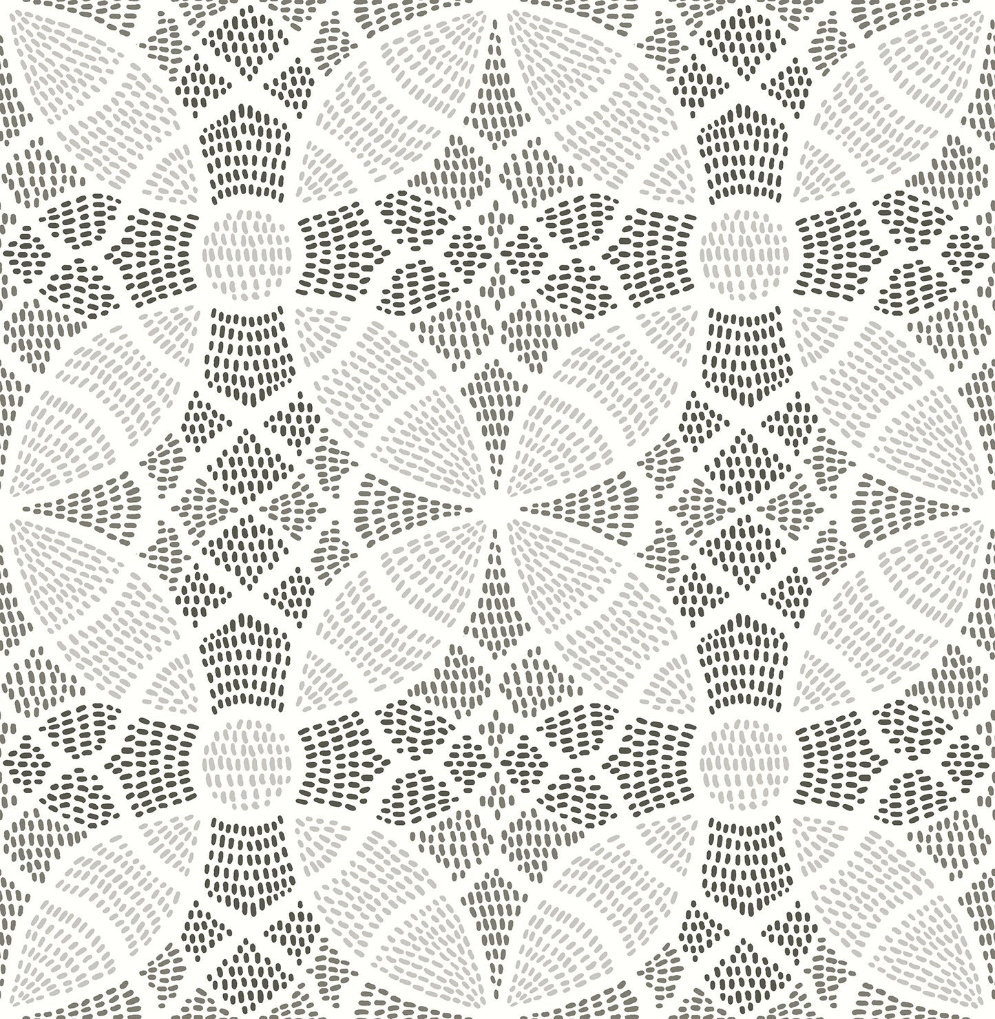 A-Street Prints Zazen Grey Geometric Wallpaper, 20.5-in by 33-ft