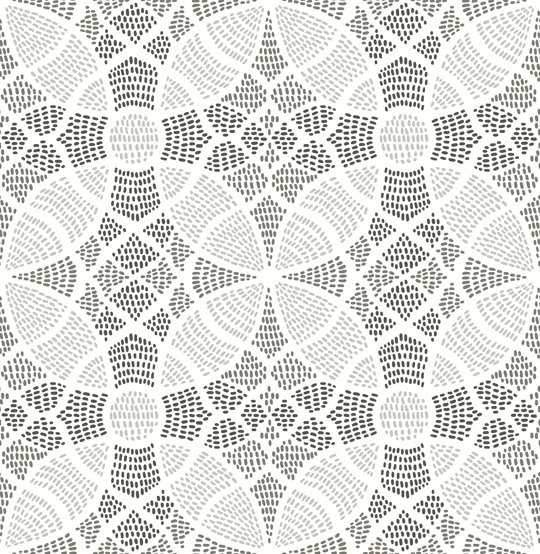 A-Street Prints Zazen Grey Geometric Wallpaper, 20.5-in by 33-ft