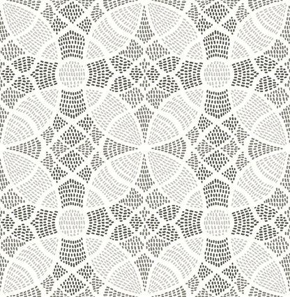 A-Street Prints Zazen Grey Geometric Wallpaper, 20.5-in by 33-ft