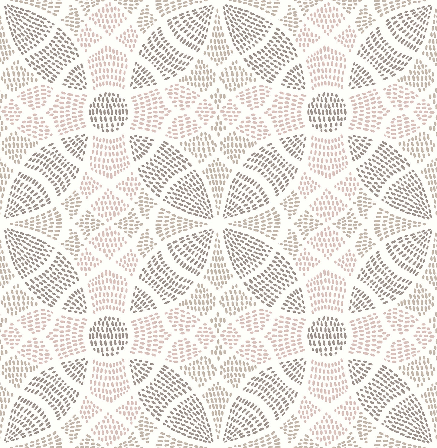 A-Street Prints Zazen Rose Geometric Wallpaper, 20.5-in by 33-ft