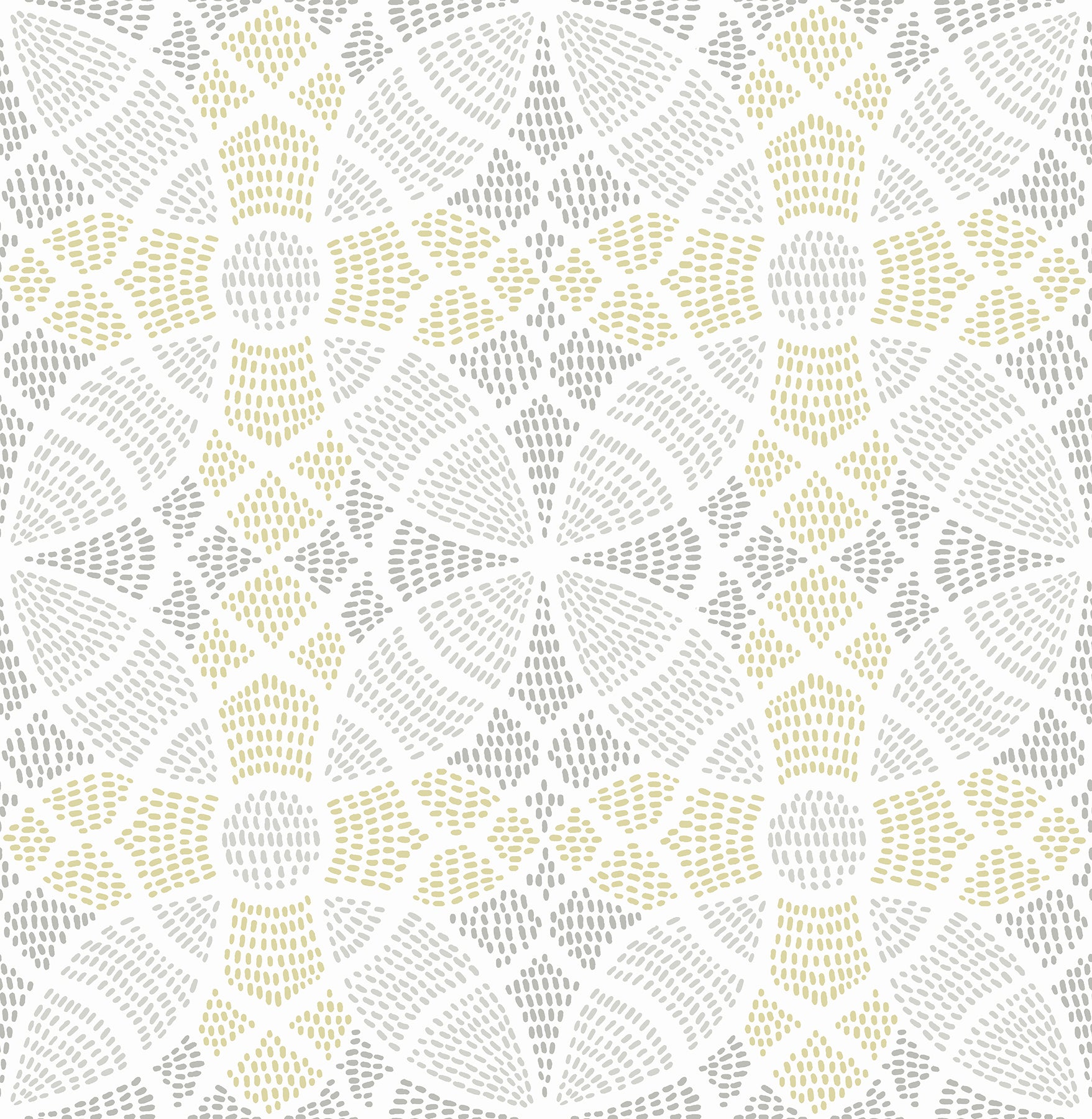 A-Street Prints Zazen Yellow Geometric Wallpaper, 20.5-in by 33-ft