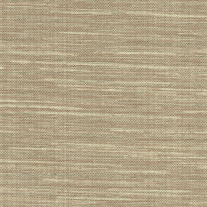 Warner Textures Bay Chestnut Linen Texture Wallpaper, 27-in by 27-ft