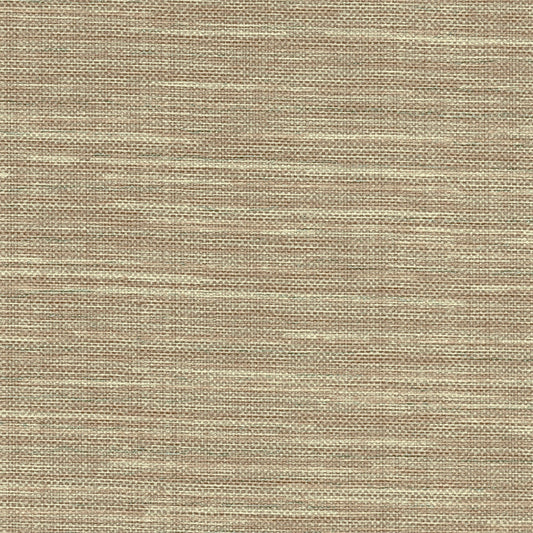 Warner Textures Bay Chestnut Linen Texture Wallpaper, 27-in by 27-ft