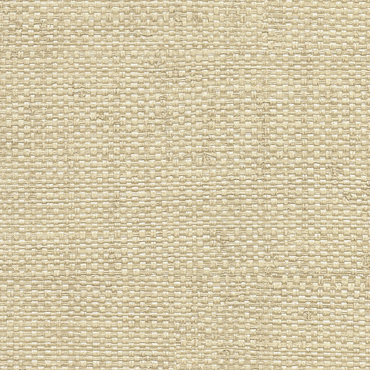 Warner Textures Caviar Cream Basketweave Wallpaper, 27-in by 27-ft