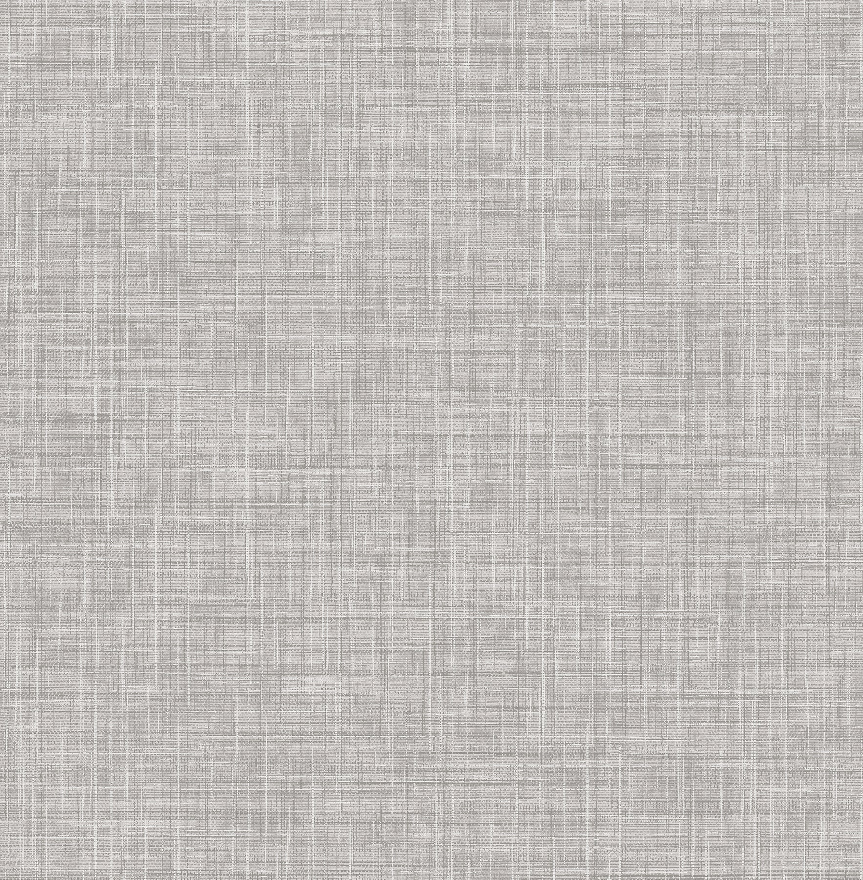 A-Street Prints Mendocino Grey Linen Wallpaper, 20.5-in by 33-ft