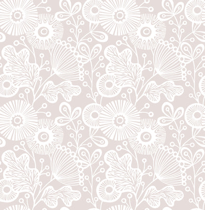 A-Street Prints Ana Rose Rose Floral Wallpaper, 20.5-in by 33-ft