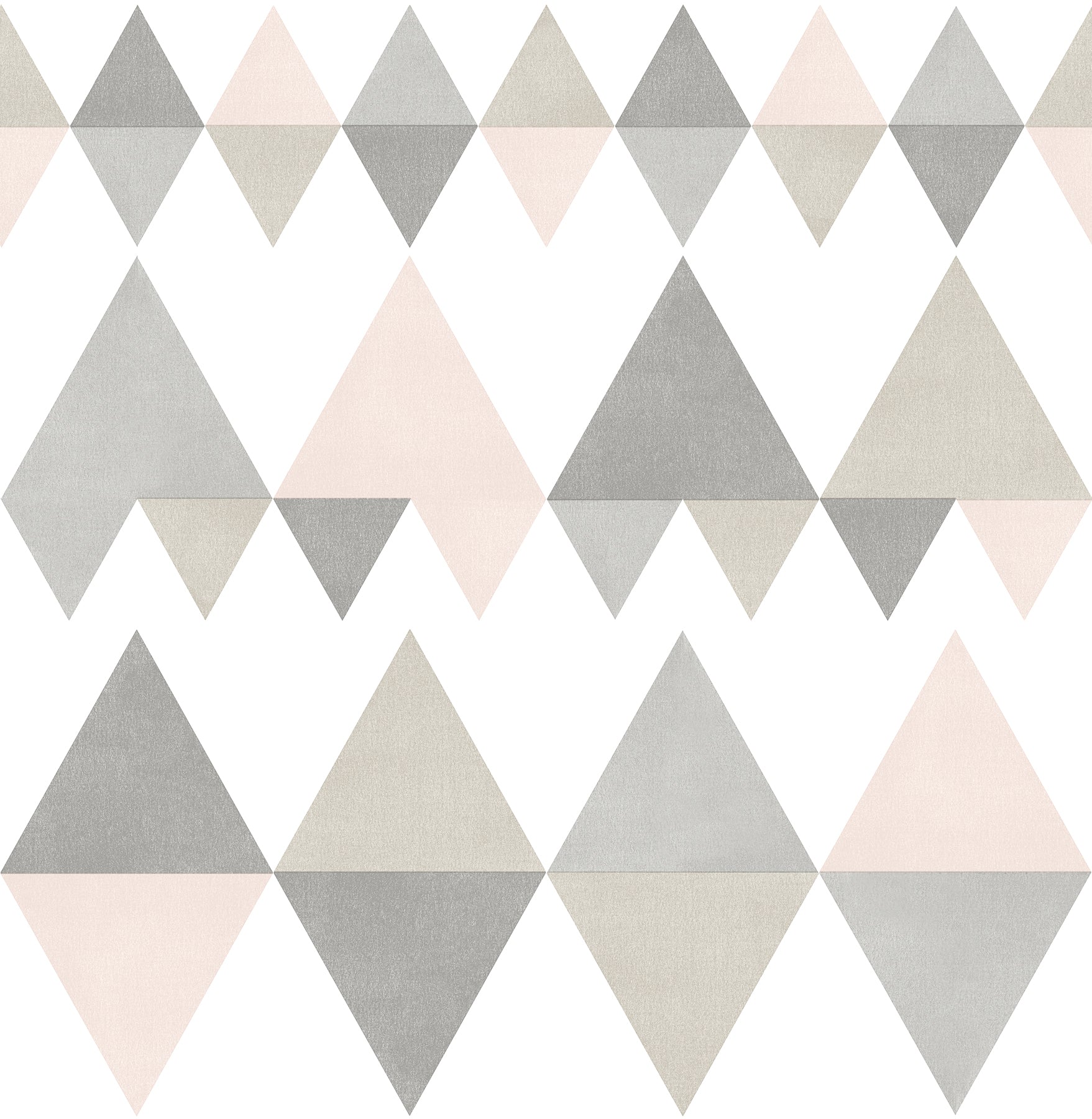 A-Street Prints Trilogy Light Pink Geometric Wallpaper, 20.5-in by 33-ft