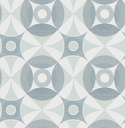 A-Street Prints Ellis Teal Geometric Wallpaper, 20.5-in by 33-ft