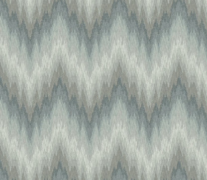 A-Street Prints Whistler Slate Ikat Texture Wallpaper, 52-in by 3-ft