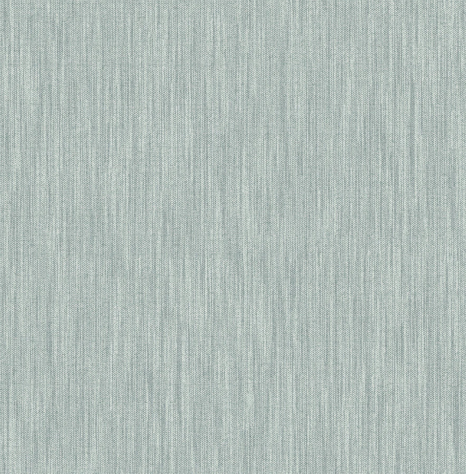 A-Street Prints Chiniile Light Blue Faux Linen Wallpaper, 20.5-in by 33-ft