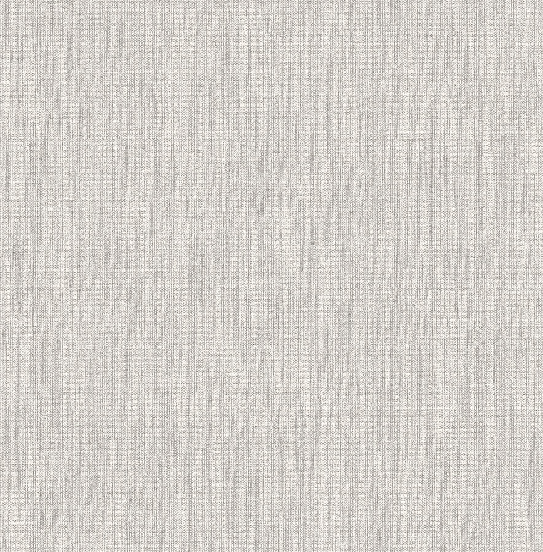 A-Street Prints Chiniile Grey Faux Linen Wallpaper, 20.5-in by 33-ft