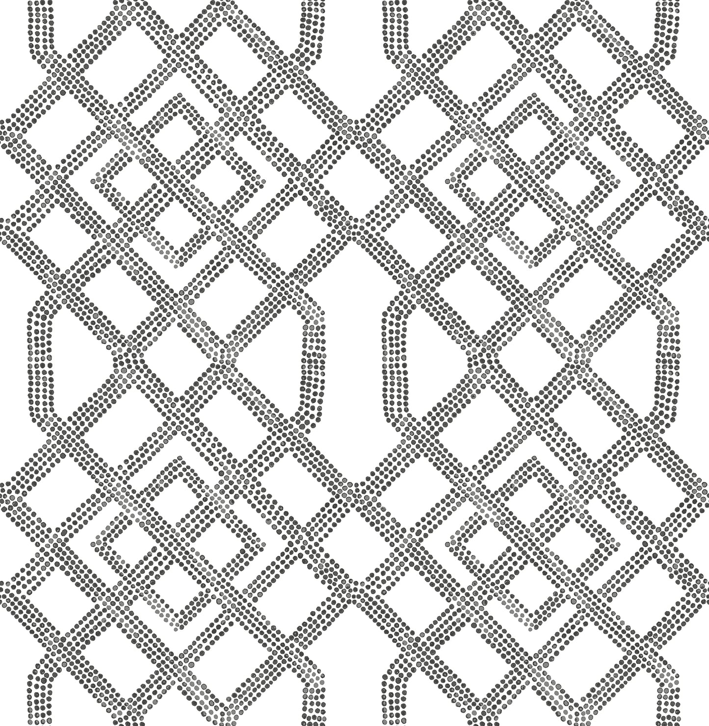 A-Street Prints Traverse Black Trellis Wallpaper, 20.5-in by 33-ft