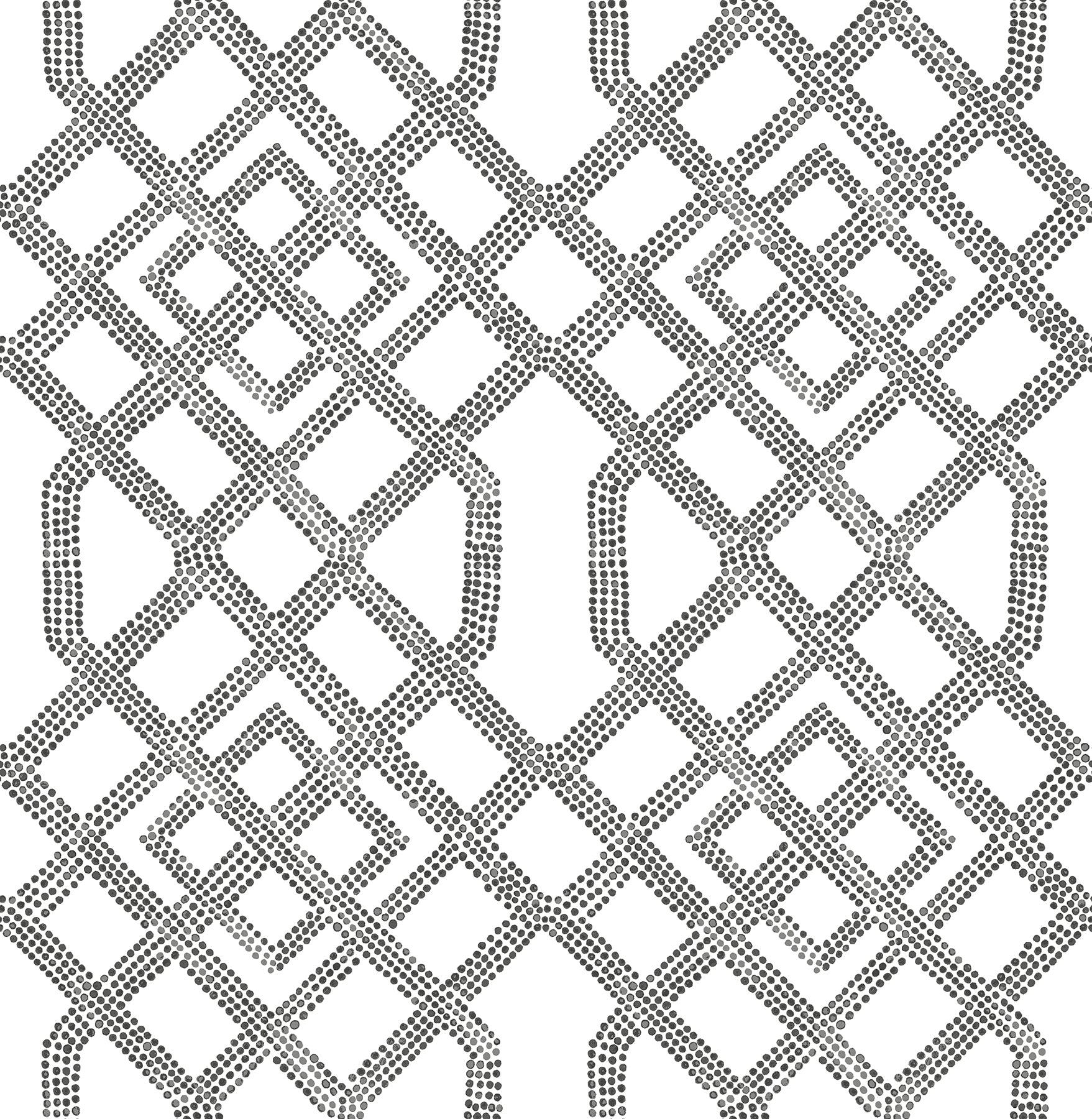 A-Street Prints Traverse Black Trellis Wallpaper, 20.5-in by 33-ft