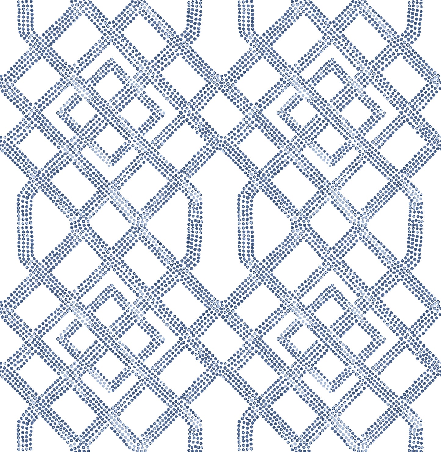 A-Street Prints Traverse Blue Trellis Wallpaper, 20.5-in by 33-ft