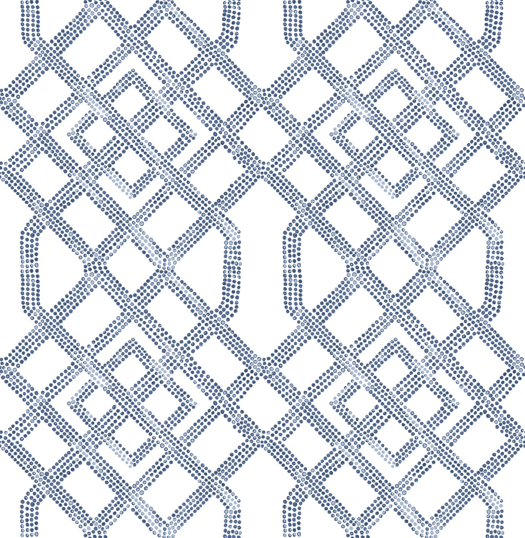 A-Street Prints Traverse Blue Trellis Wallpaper, 20.5-in by 33-ft