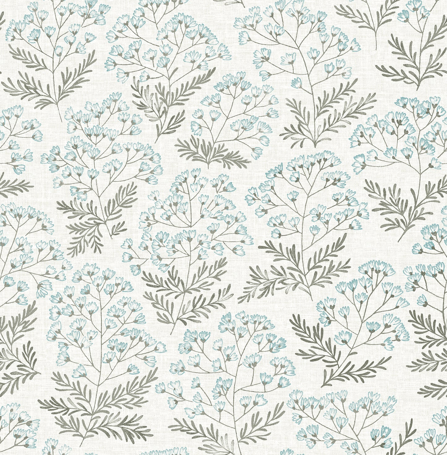 A-Street Prints Floret Blue Floral Wallpaper, 20.5-in by 33-ft