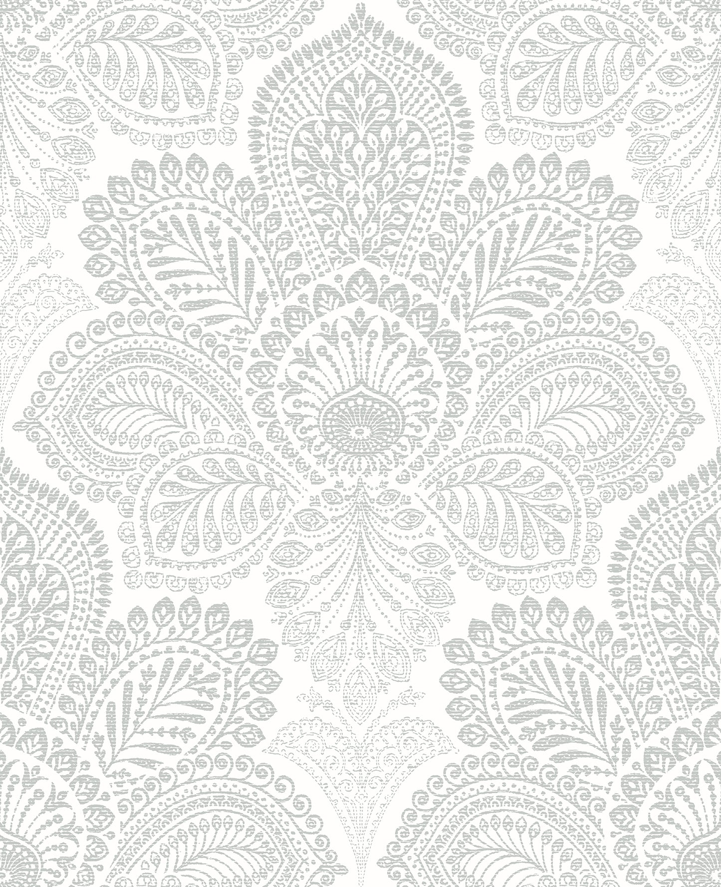 A-Street Prints Triumph Off White Medallion Wallpaper, 20.5-in by 33-ft