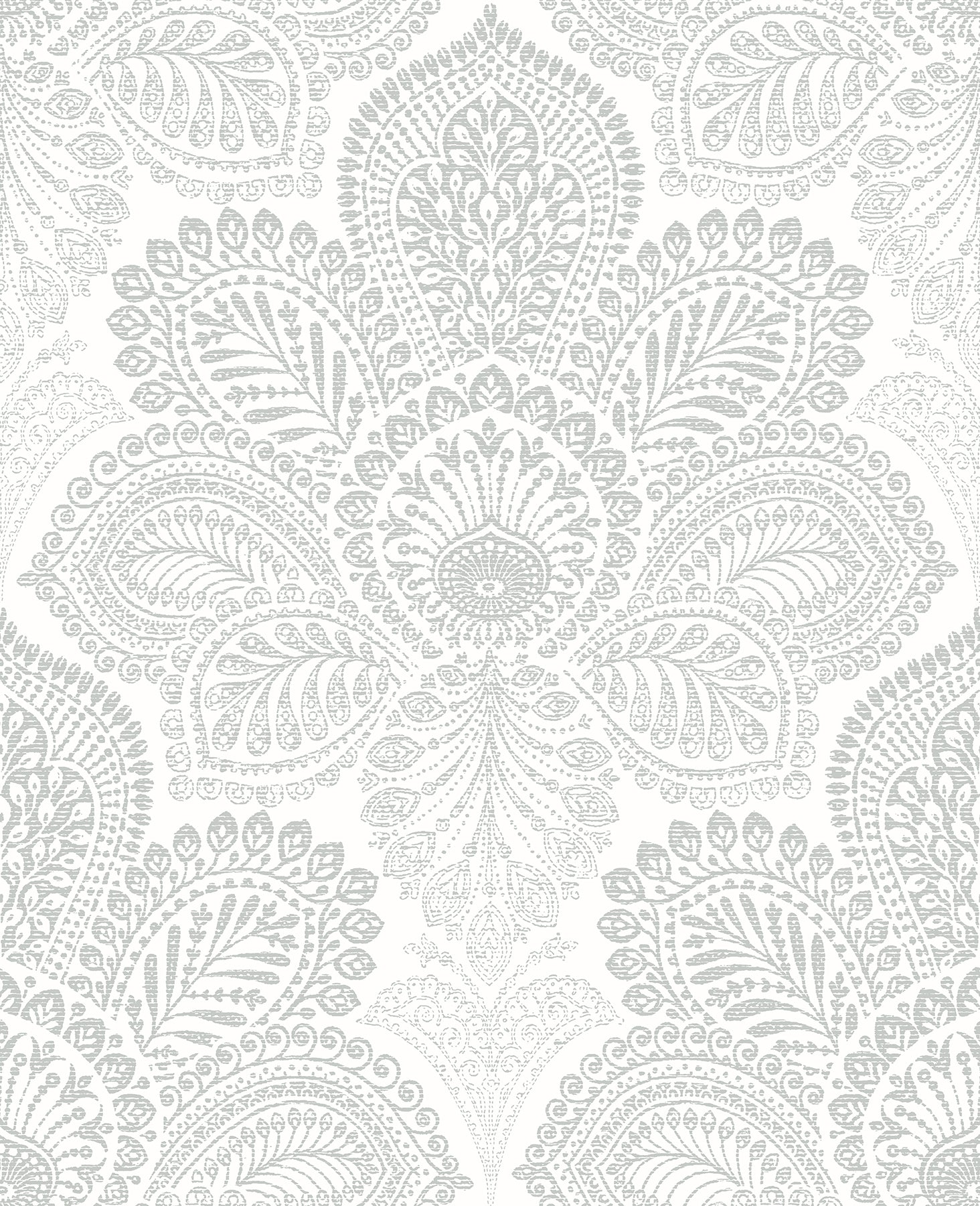 A-Street Prints Triumph Off White Medallion Wallpaper, 20.5-in by 33-ft