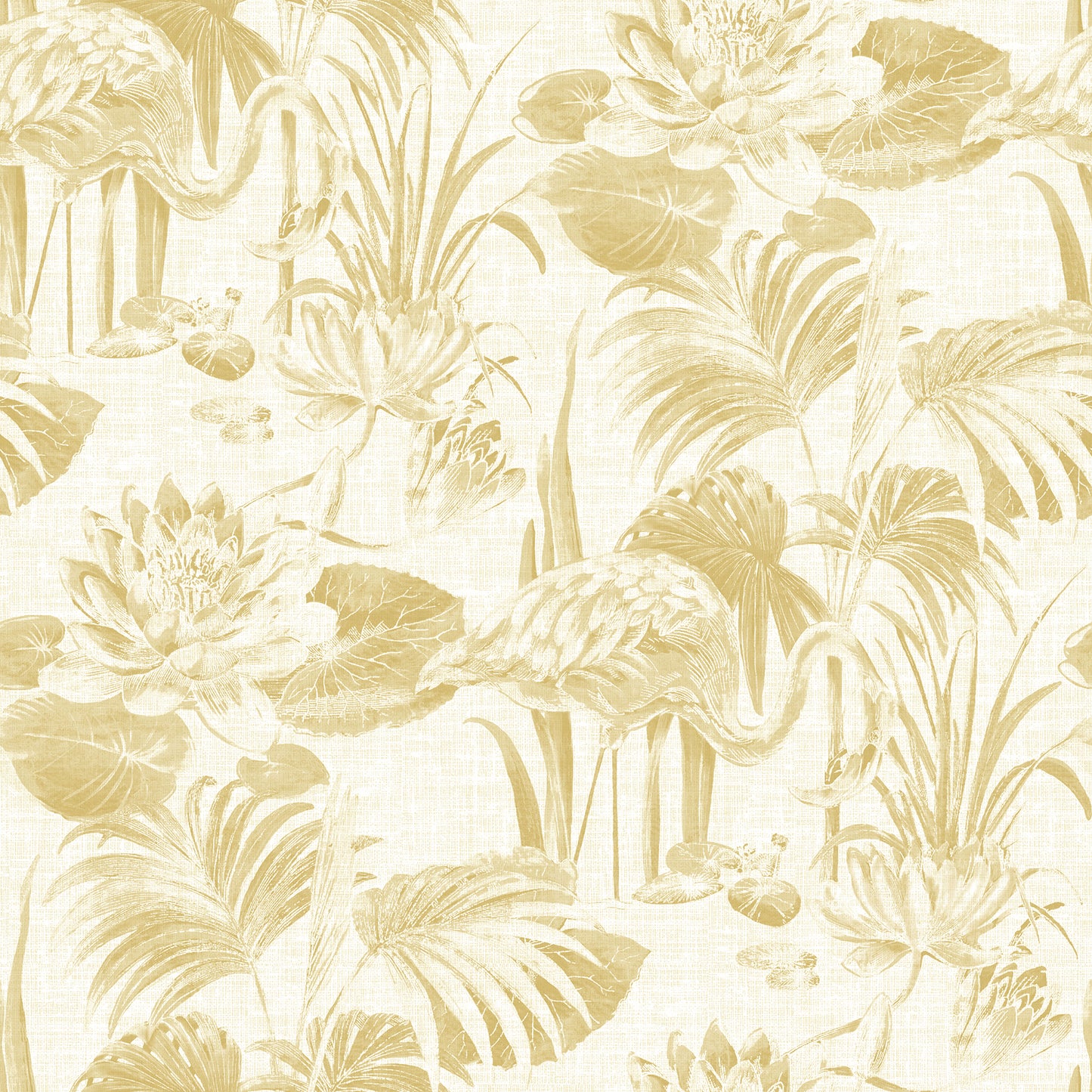 A-Street Prints Frolic Wheat Lagoon Wallpaper, 27-in by 27-ft