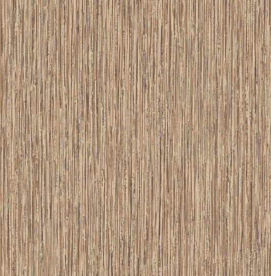 Fine Decor Kofi Brown Faux Grasscloth Wallpaper, 20.5-in by 33-ft