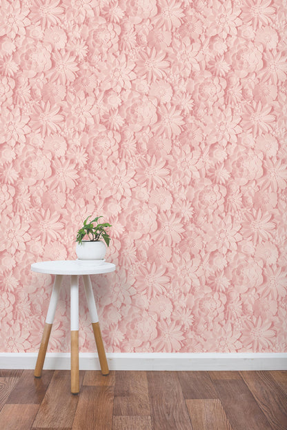 Fine Decor Dacre Pink Floral Wallpaper, 20.5-in by 33-ft