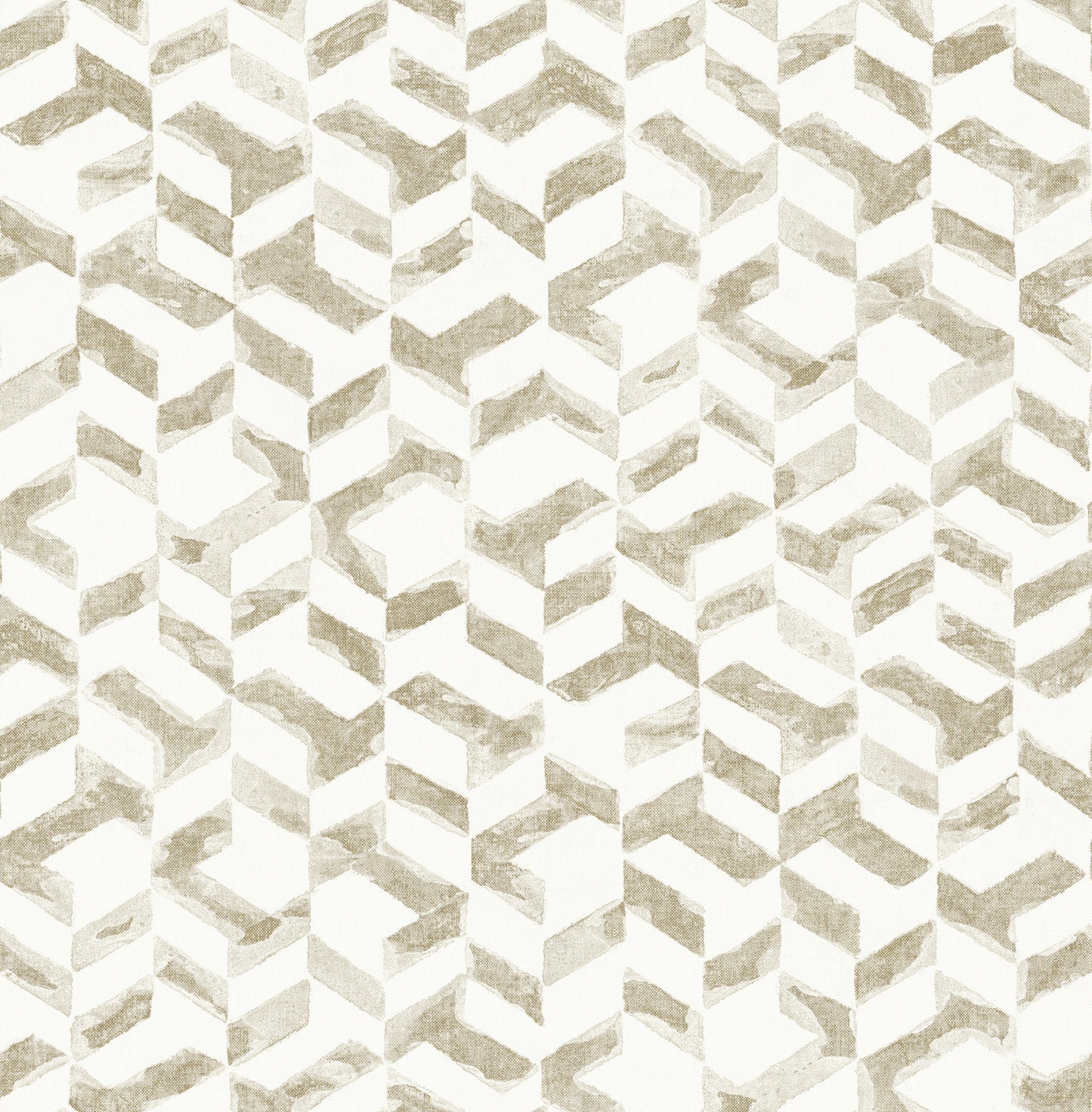 A-Street Prints Instep Champagne Abstract Geometric Wallpaper, 20.5-in by 33-ft