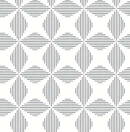 A-Street Prints Telestar Black Geometric Wallpaper, 20.5-in by 33-ft