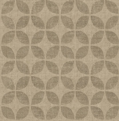 A-Street Prints Polaris Brass Geometric Wallpaper, 20.5-in by 33-ft