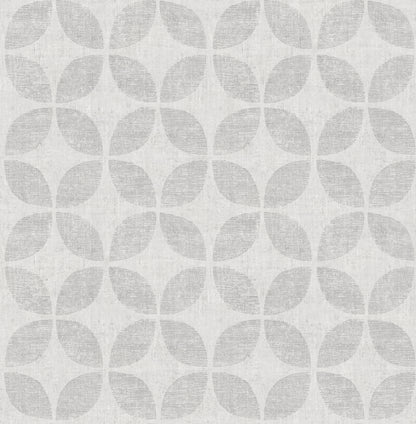 A-Street Prints Polaris Silver Geometric Wallpaper, 20.5-in by 33-ft