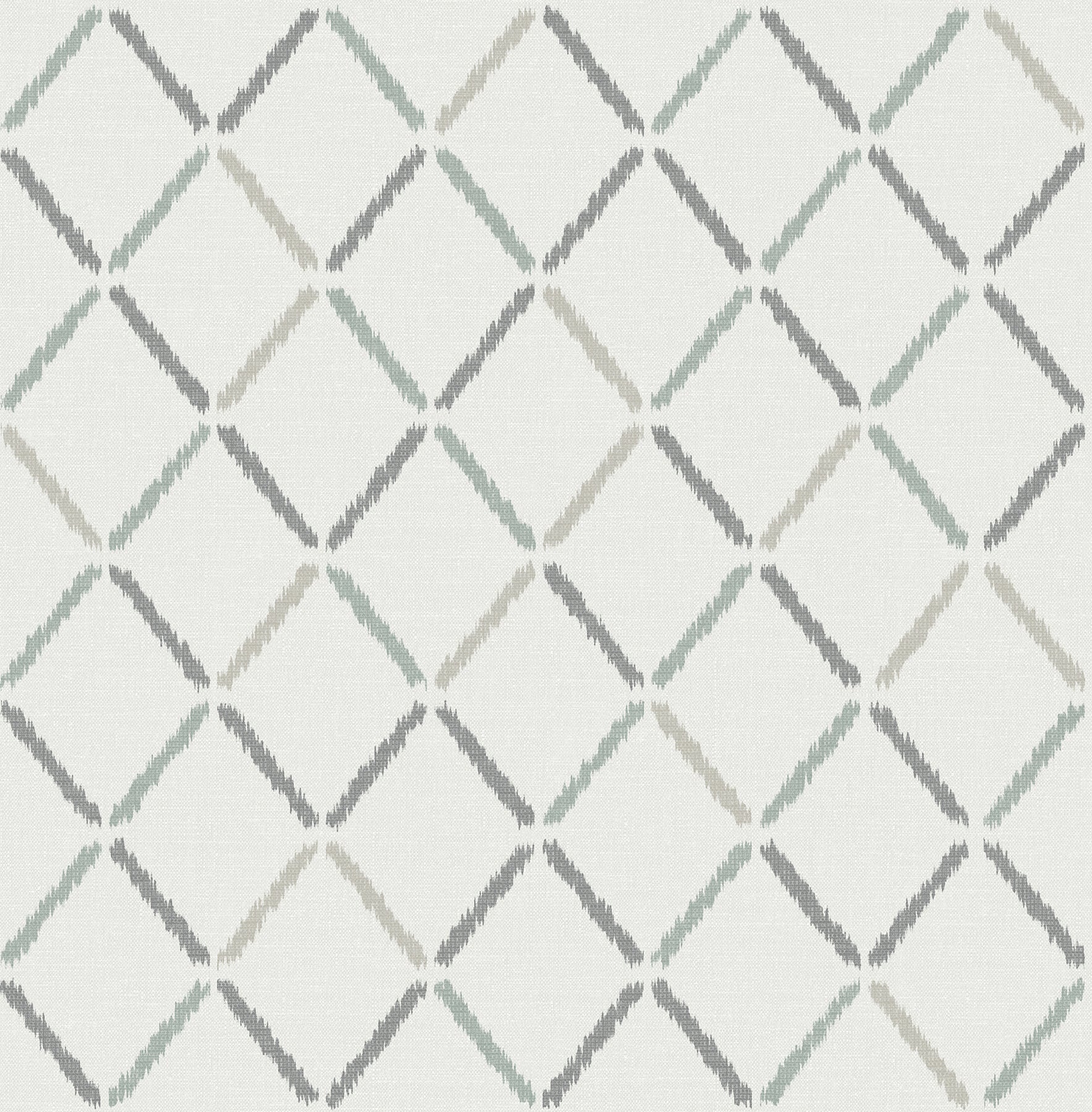 A-Street Prints Allotrope Grey Linen Geometric Wallpaper, 20.5-in by 33-ft