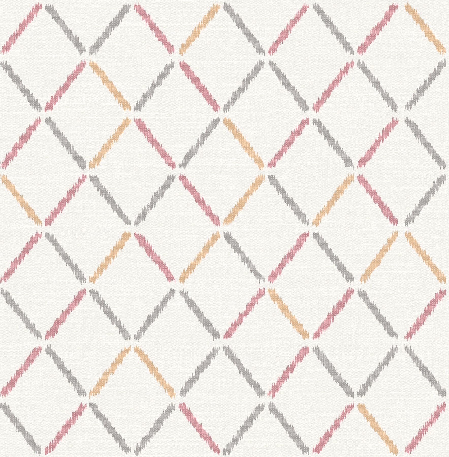 A-Street Prints Allotrope Rose Linen Geometric Wallpaper, 20.5-in by 33-ft